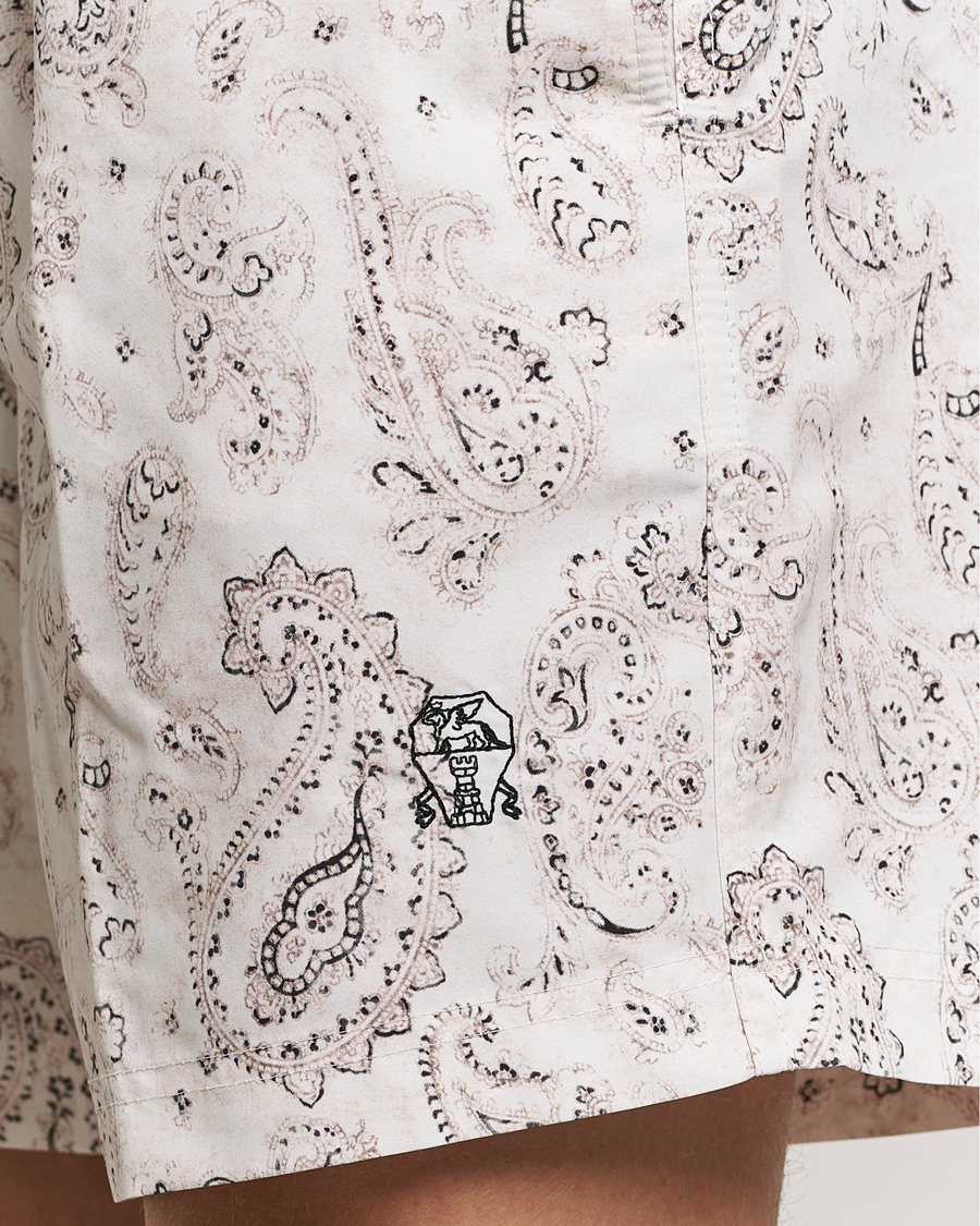 Homme | Maillots De Bain | Brunello Cucinelli | Paisley Swim Trunks Light Beige