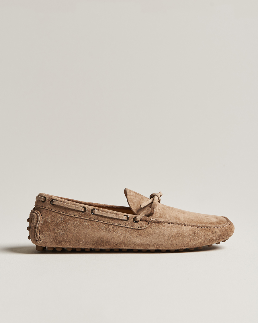 Homme | Brunello Cucinelli Laced Carshoe Beige Suede | Brunello Cucinelli | Laced Carshoe Beige Suede