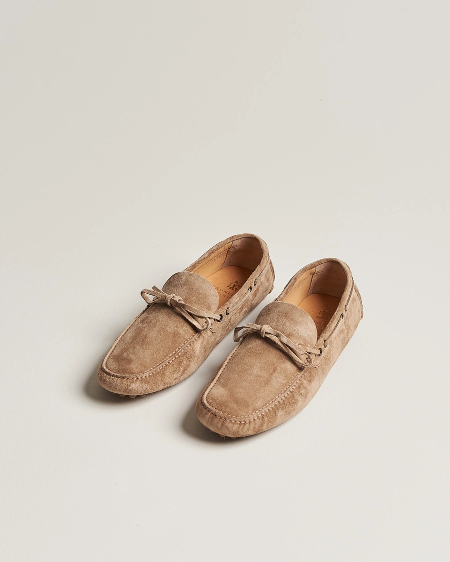 Homme |  | Brunello Cucinelli | Laced Carshoe Beige Suede