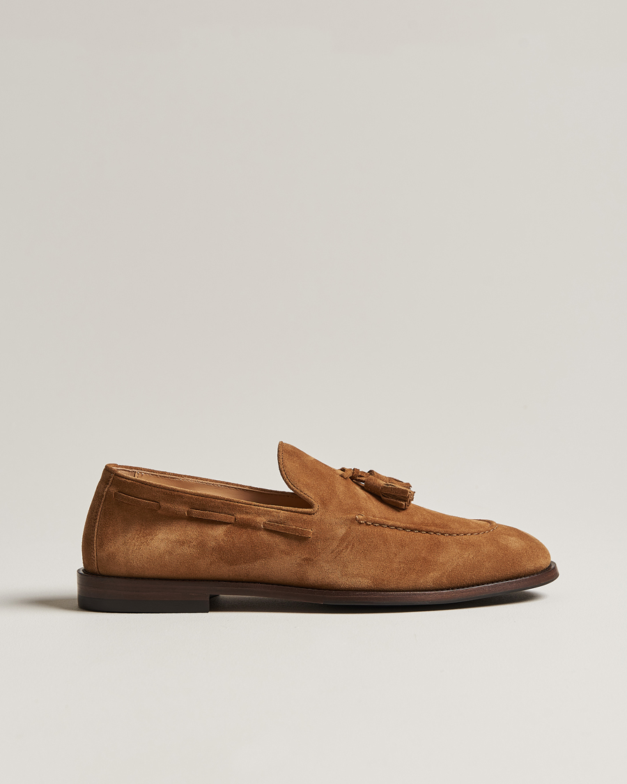 Homme | Brunello Cucinelli Tassel Loafer Whiskey Suede | Brunello Cucinelli | Tassel Loafer Whiskey Suede