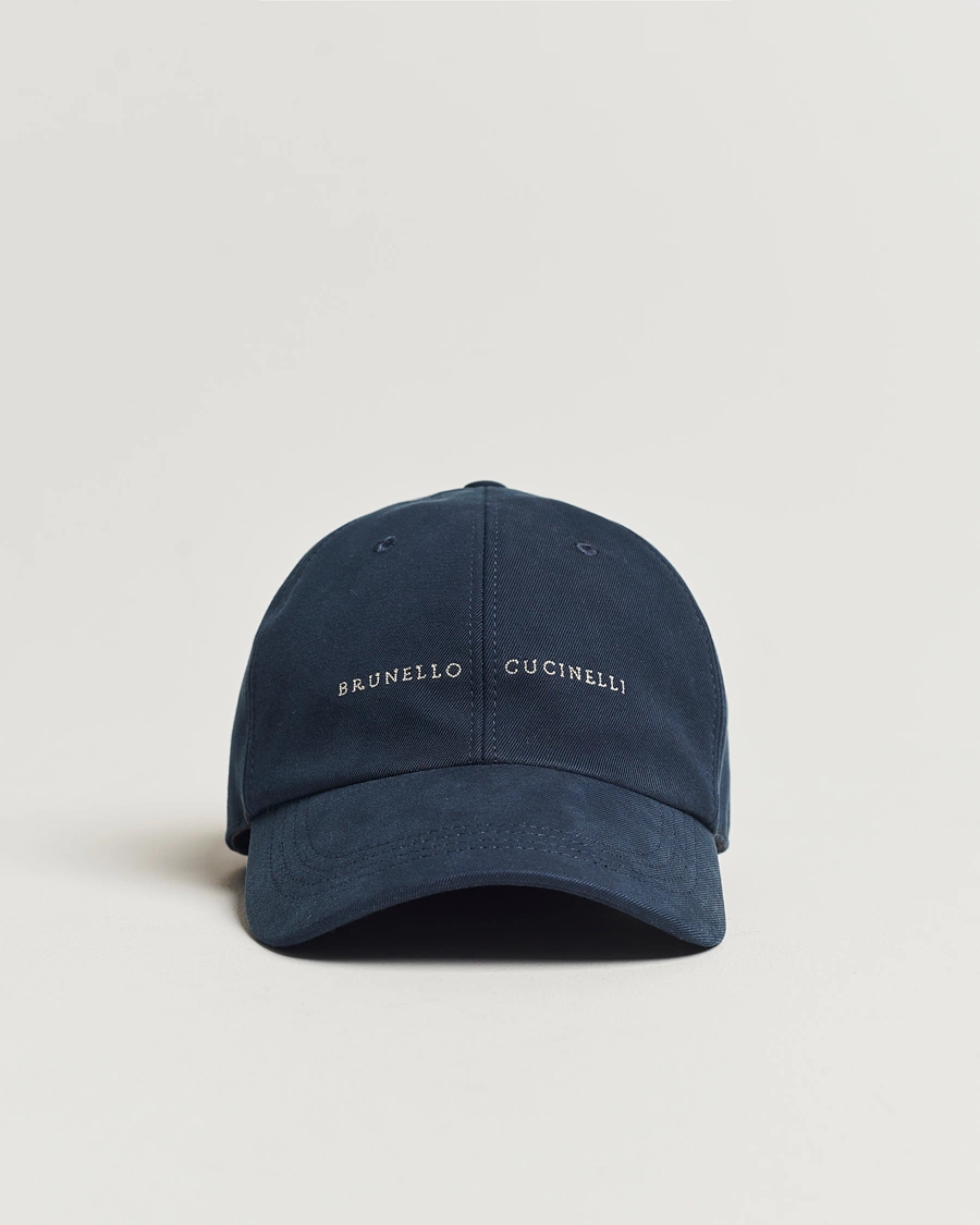 Homme | Brunello Cucinelli Cotton Baseball Cap Navy | Brunello Cucinelli | Cotton Baseball Cap Navy