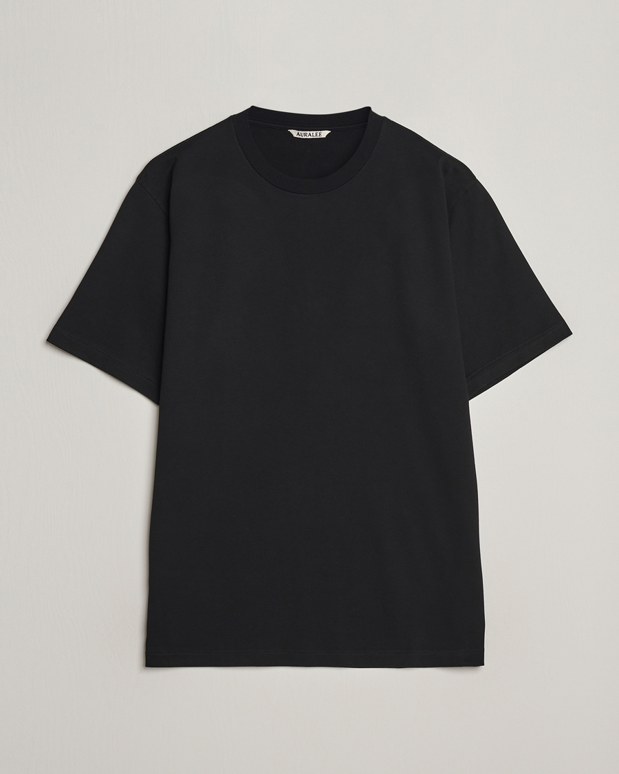 Homme | T-shirts | Auralee | Luster Plating T-Shirt Black