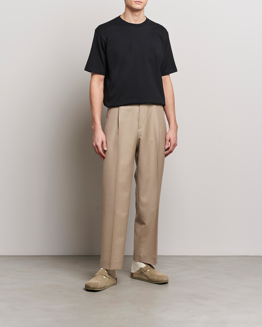 Homme | T-shirts | Auralee | Luster Plating T-Shirt Black