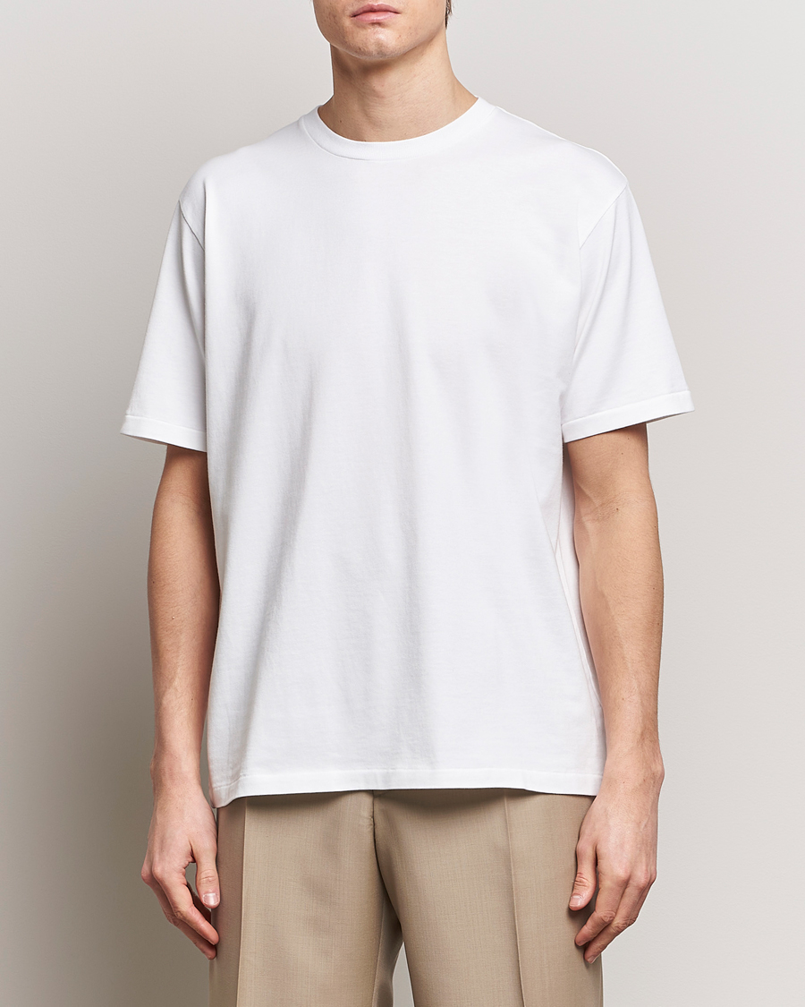 Homme | T-Shirts Blancs | Auralee | Luster Plating T-Shirt White