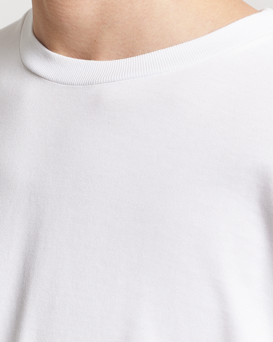 Homme | T-shirts | Auralee | Luster Plating Long Sleeve T-Shirt White