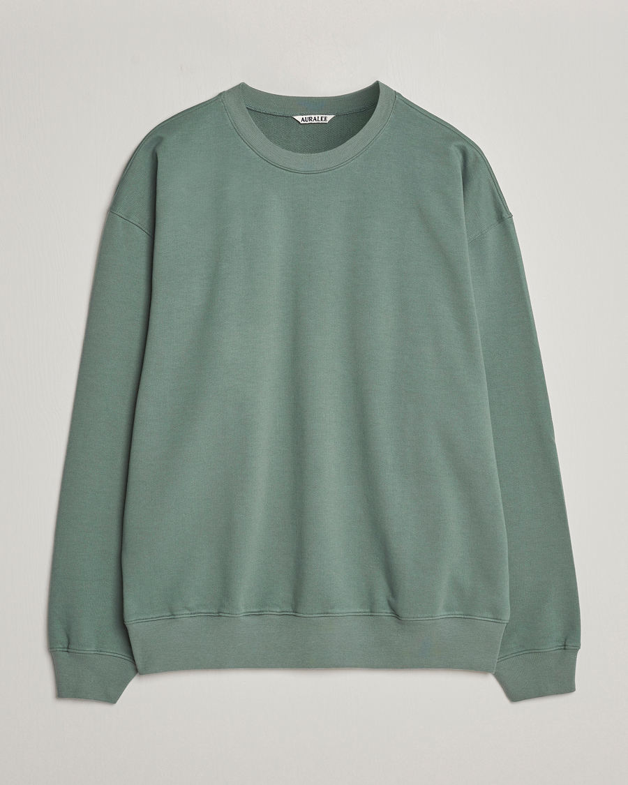Homme | Pulls Et Tricots | Auralee | Super High Gauze Sweatshirt Dustry Green