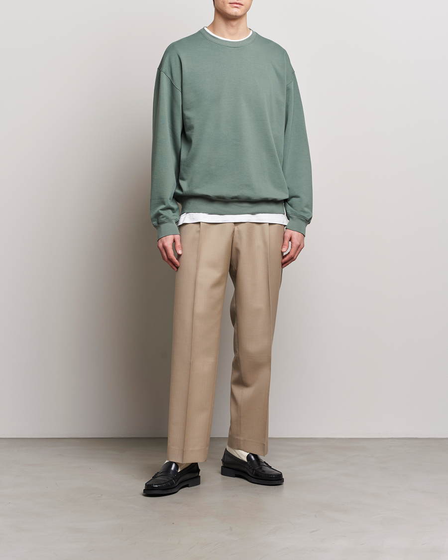 Homme | Pulls Et Tricots | Auralee | Super High Gauze Sweatshirt Dustry Green