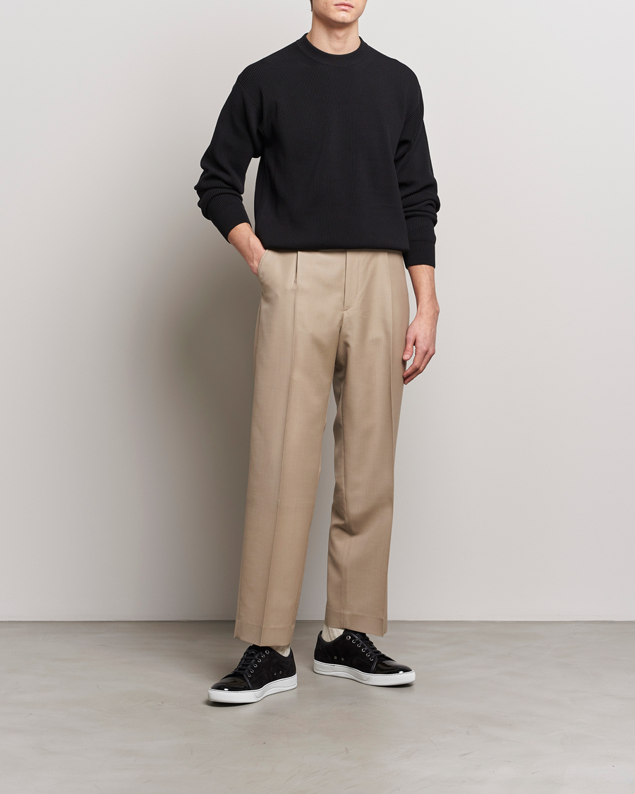 Homme | Pulls Et Tricots | Auralee | Hard Twist Rib Knit Pullover Black