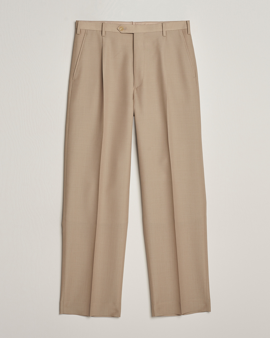 Homme | Pantalons | Auralee | Tropical Wool/Mohair Slacks Beige