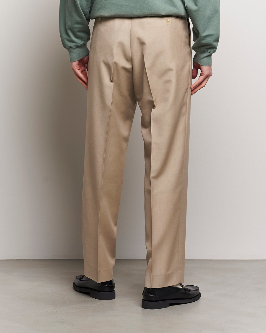 Homme | Pantalons | Auralee | Tropical Wool/Mohair Slacks Beige