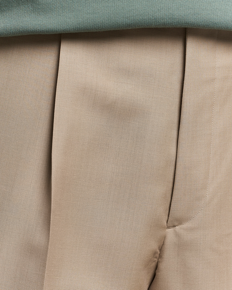 Homme | Pantalons | Auralee | Tropical Wool/Mohair Slacks Beige
