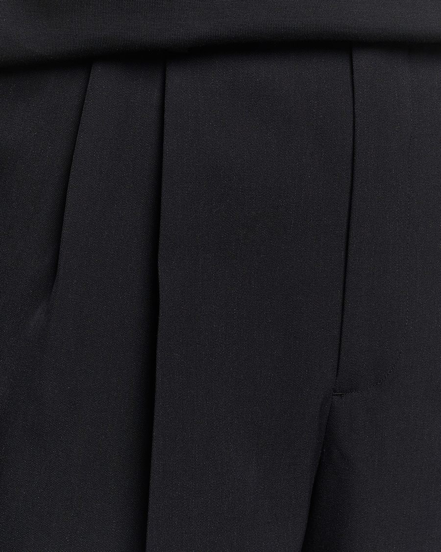 Homme | Shorts | Auralee | Light Wool Gabardine Shorts Black