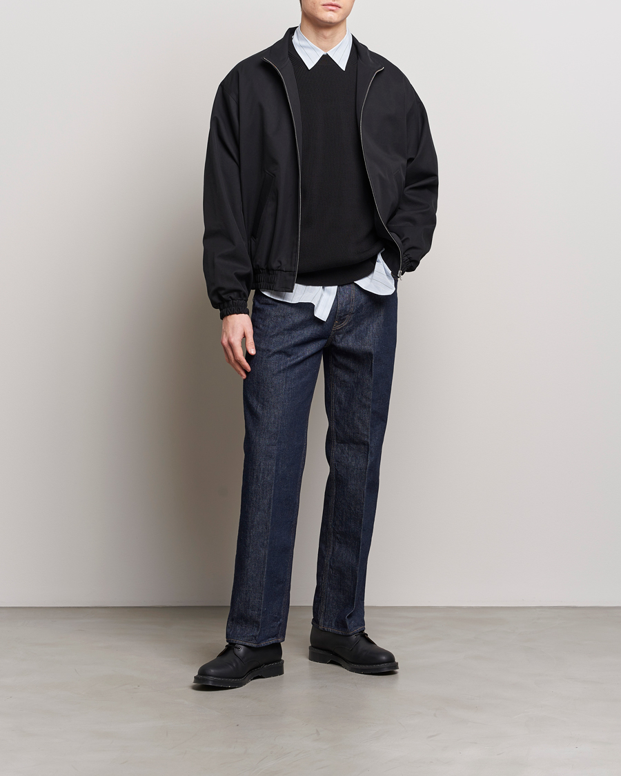 Homme | Manteaux Et Vestes | Auralee | Washed Silk Chambray Blouson Black