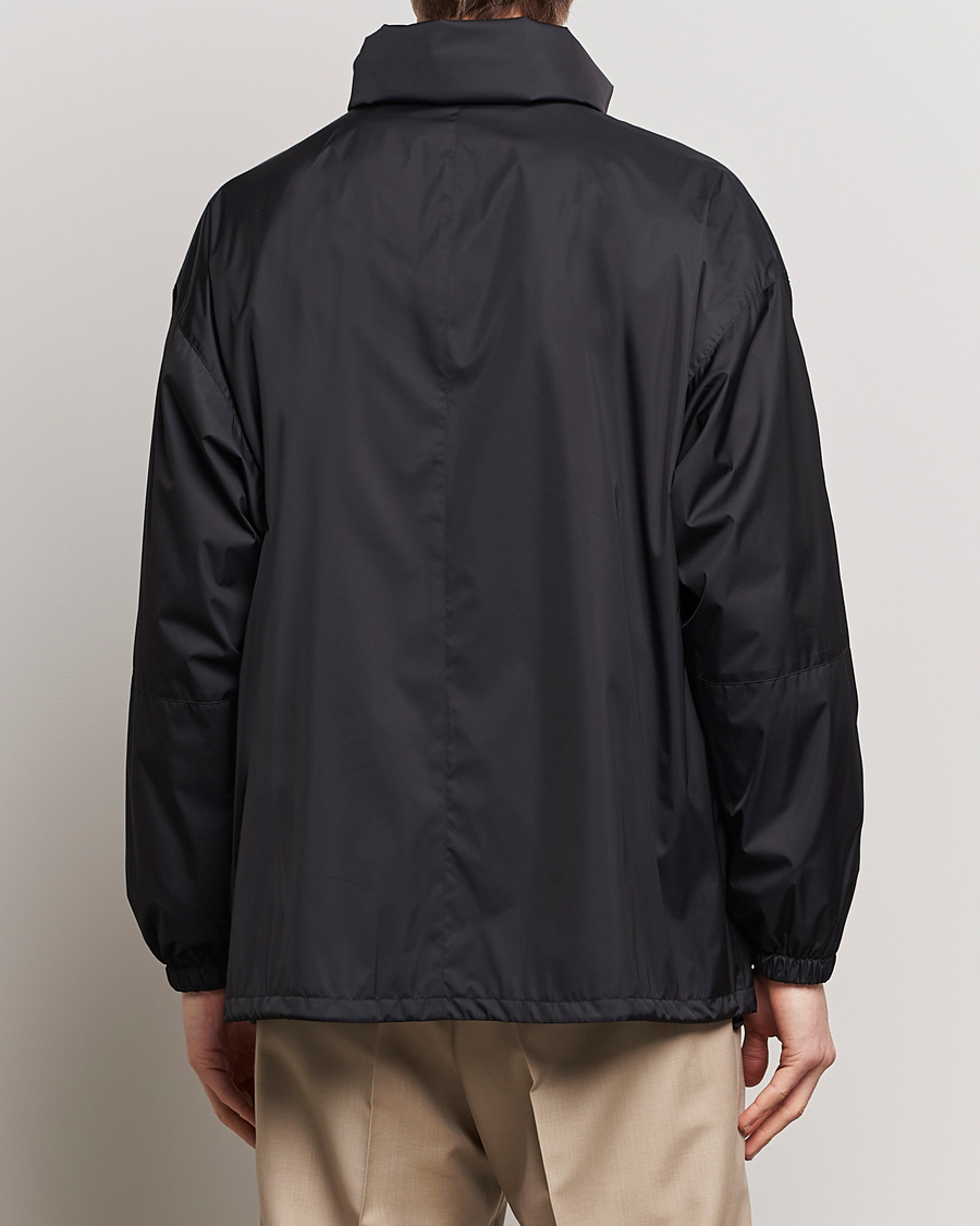Homme | Manteaux Et Vestes | Auralee | Polyester Satin Zip Jacket Black