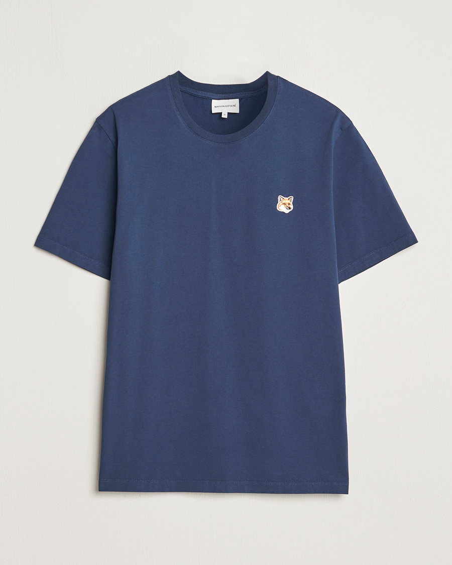 Homme | T-shirts | Maison Kitsuné | Fox Head T-Shirt Ink Blue