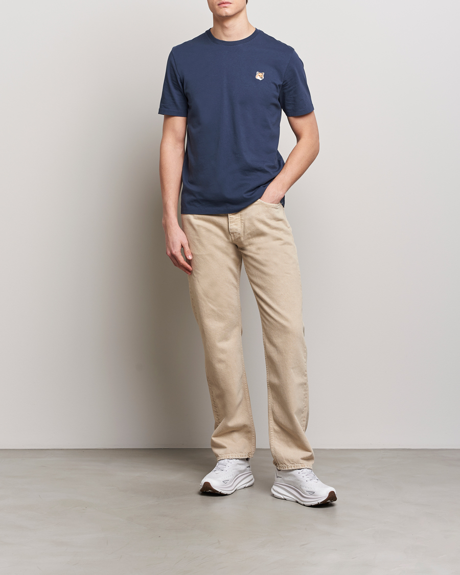 Homme | T-shirts | Maison Kitsuné | Fox Head T-Shirt Ink Blue