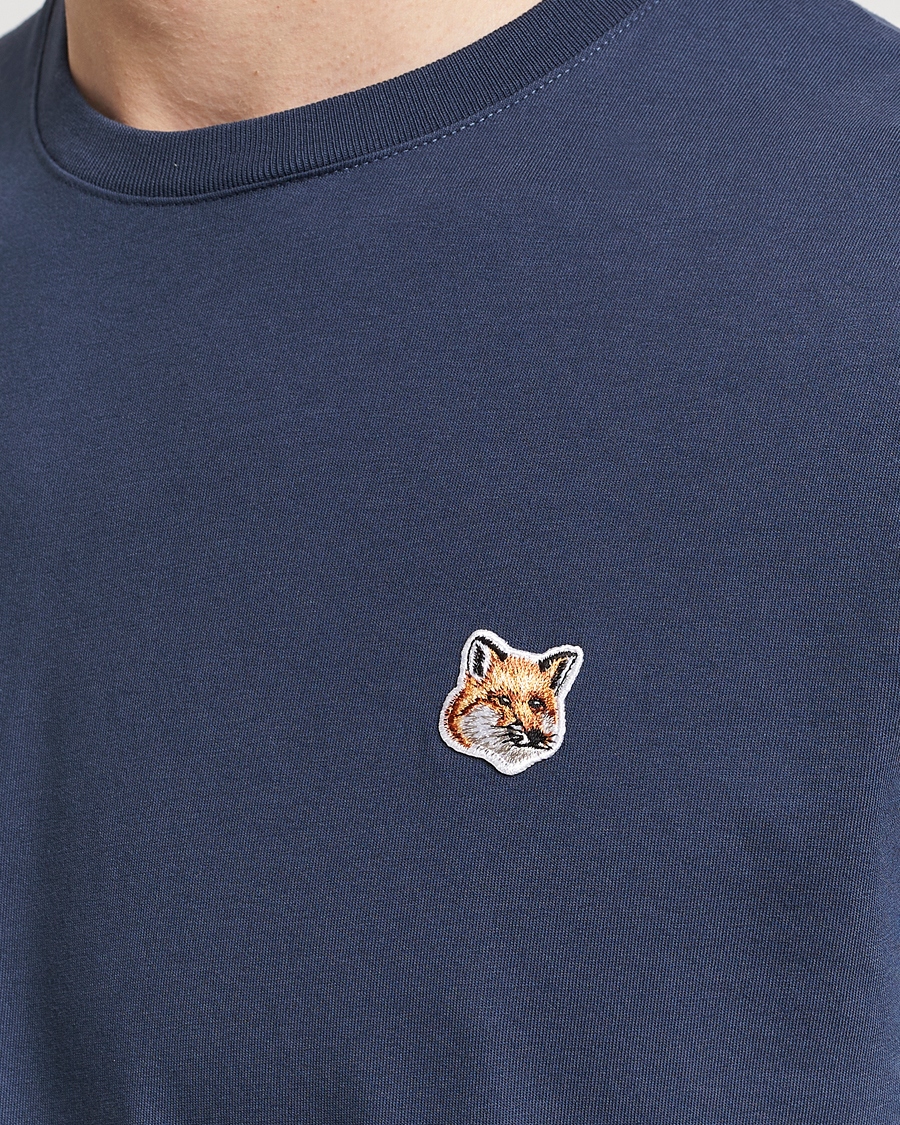 Homme | T-shirts | Maison Kitsuné | Fox Head T-Shirt Ink Blue