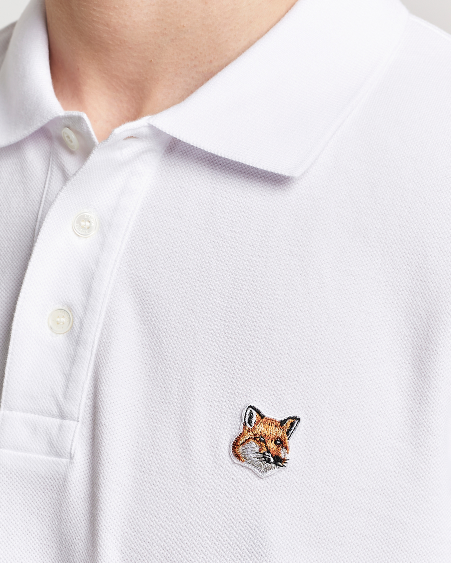 Homme | Polos | Maison Kitsuné | Fox Head Polo White