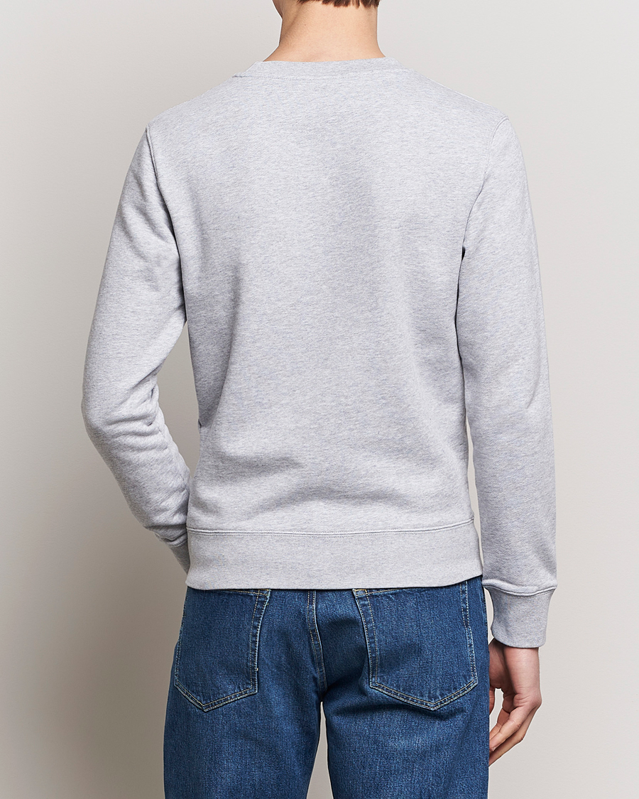 Homme | Pulls Et Tricots | Maison Kitsuné | Fox Head Sweatshirt Light Grey Melange