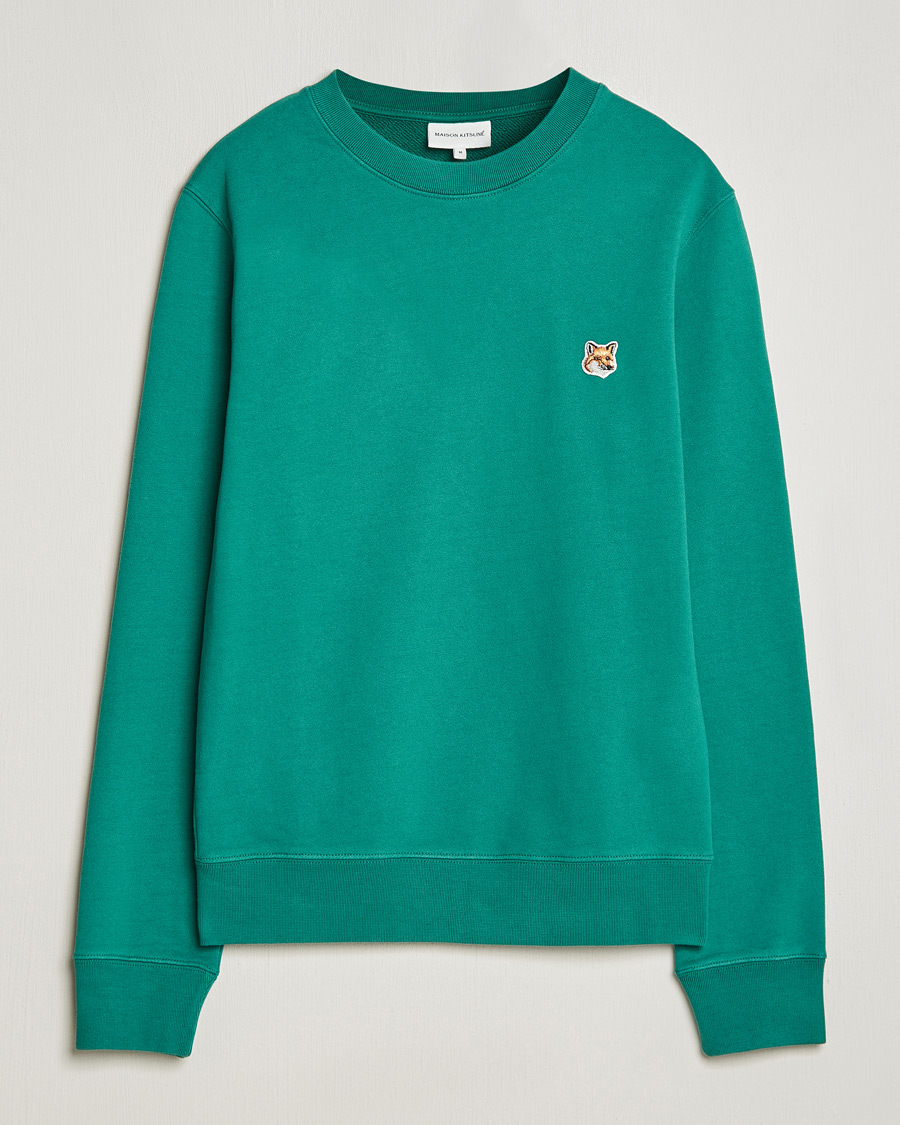 Homme | Pulls Et Tricots | Maison Kitsuné | Fox Head Sweatshirt Pine Green