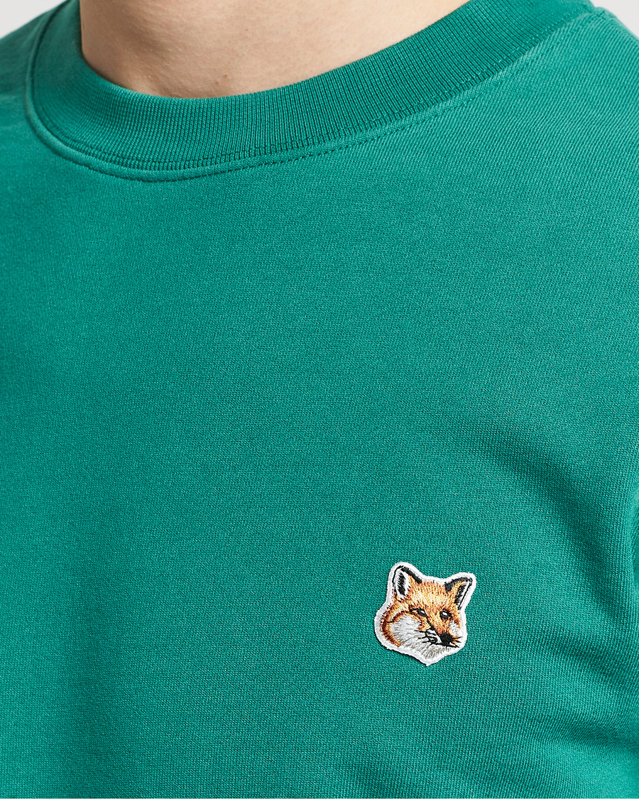Homme | Pulls Et Tricots | Maison Kitsuné | Fox Head Sweatshirt Pine Green