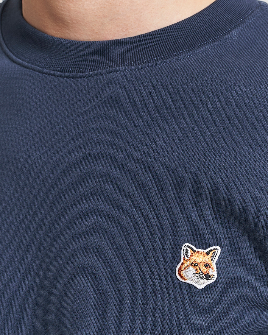 Homme | Pulls Et Tricots | Maison Kitsuné | Fox Head Sweatshirt Ink Blue