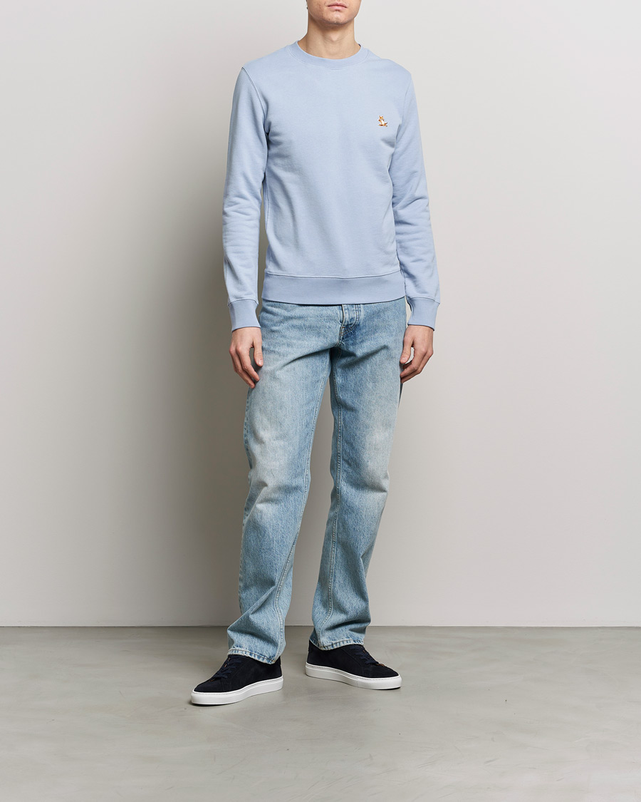Homme | Pulls Et Tricots | Maison Kitsuné | Chillax Fox Sweatshirt Beat Blue