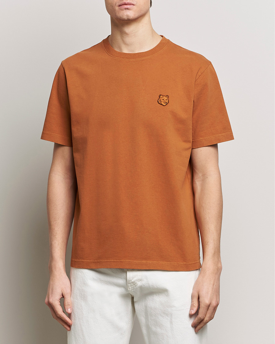 Herre | T-Shirts | Maison Kitsuné | Tonal Fox Head T-Shirt Tobacco