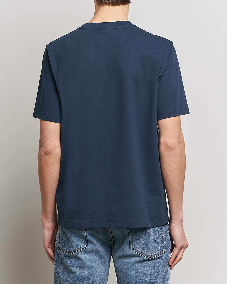 Homme | T-shirts | Maison Kitsuné | Racing Fox T-Shirt Ink Blue