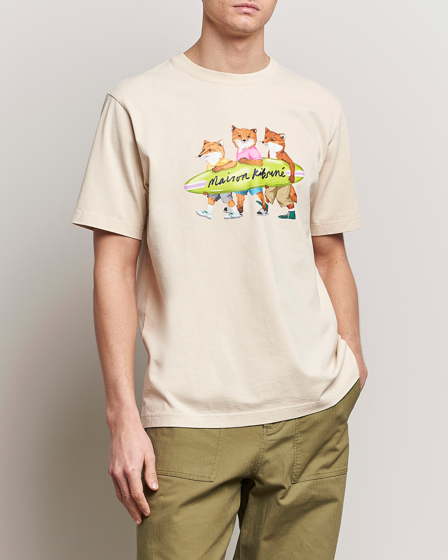 Homme | T-shirts À Manches Courtes | Maison Kitsuné | Surfing Foxes T-Shirt Paper