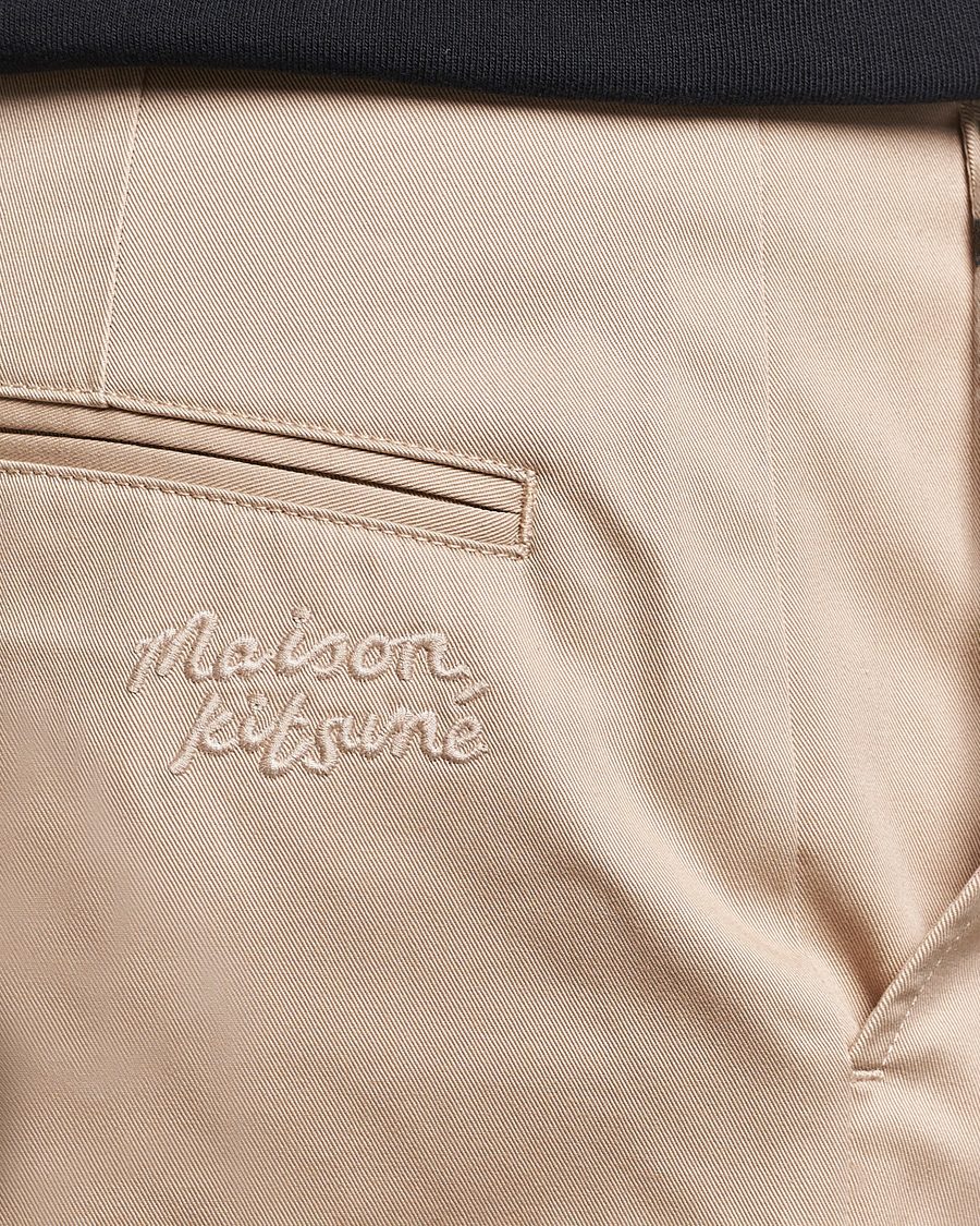Homme | Pantalons | Maison Kitsuné | Straight Chino Light Beige