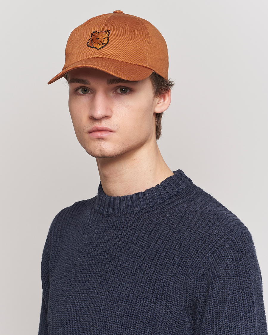 Homme | Maison Kitsuné Tonal Fox Cap Tobacco | Maison Kitsuné | Tonal Fox Cap Tobacco