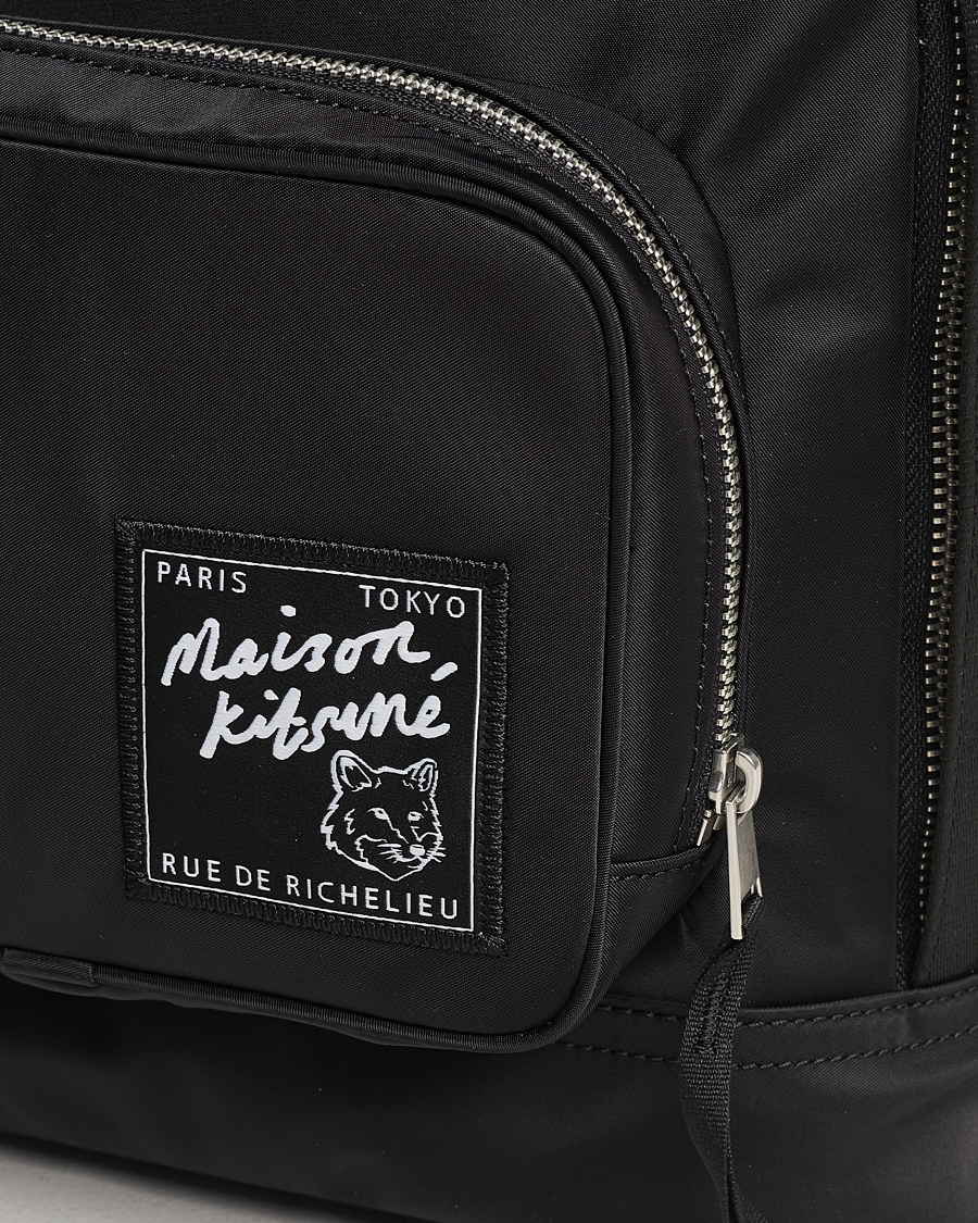 Homme | Maison Kitsuné The Traveller Backpack Black | Maison Kitsuné | The Traveller Backpack Black