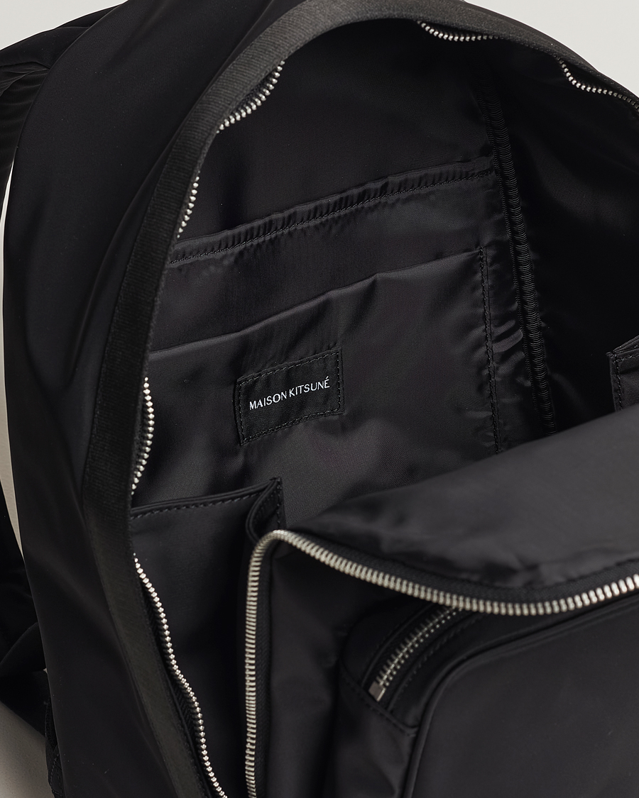 Homme | Maison Kitsuné The Traveller Backpack Black | Maison Kitsuné | The Traveller Backpack Black