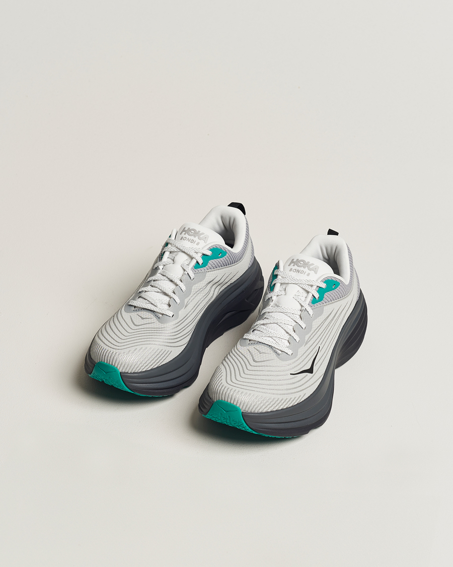 Homme | Hoka Stealth/Tech Bondi 8 Harbor Mist/Black | Hoka | Stealth/Tech Bondi 8 Harbor Mist/Black