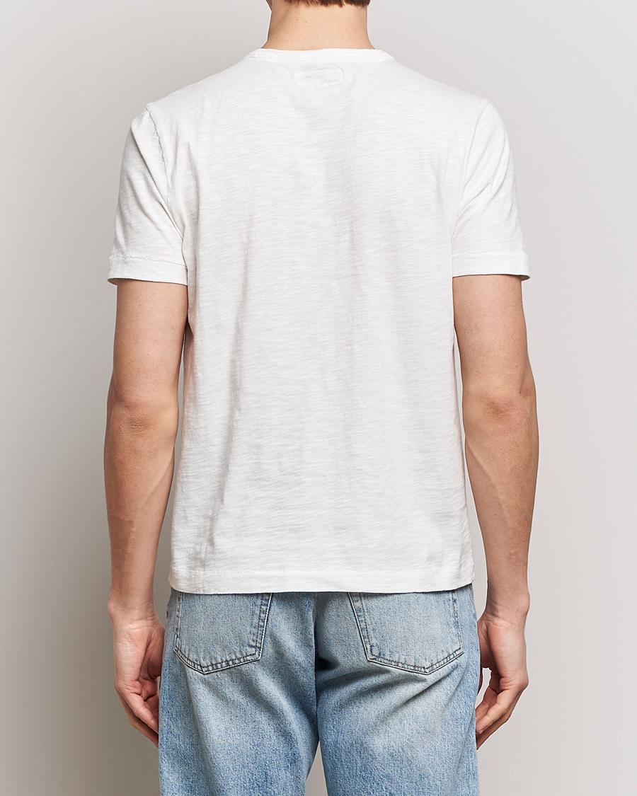 Homme | T-shirts | Merz b. Schwanen | Organic Pima Cotton Slub Crew Neck T-Shirt White