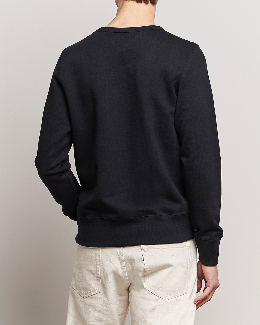 Homme | Pulls Et Tricots | Merz b. Schwanen | Organic Cotton Crew Neck Sweatshirt Black