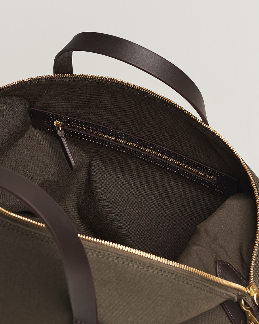 Homme | Sacs | Mismo | M/S Utility Canvas Duffle Bag Army/Dark Brown