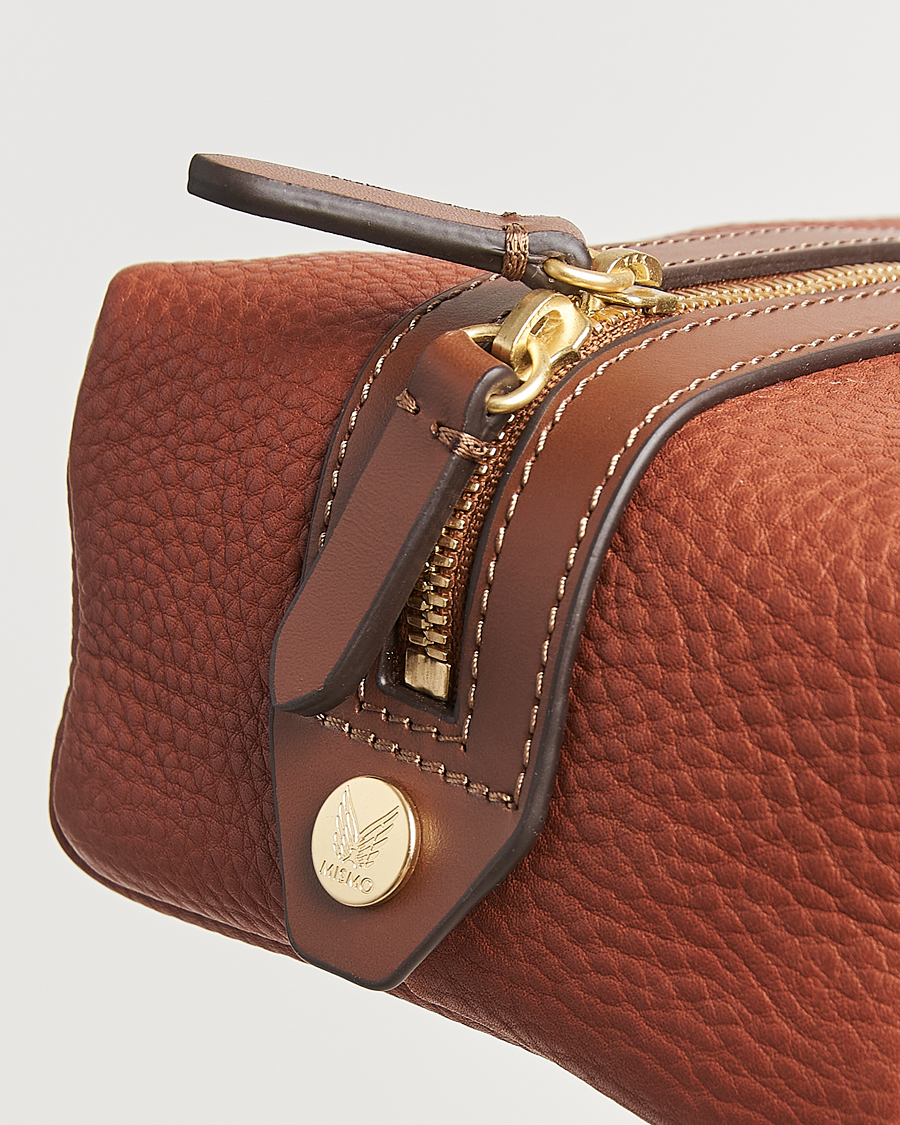 Homme | Sacs | Mismo | Groom Pebbled Leather Washbag Tabac/Cuoio
