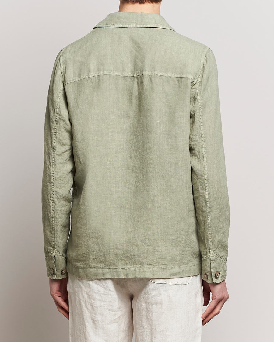 Homme | Chemises | Altea | Linen Shirt Jacket Olive