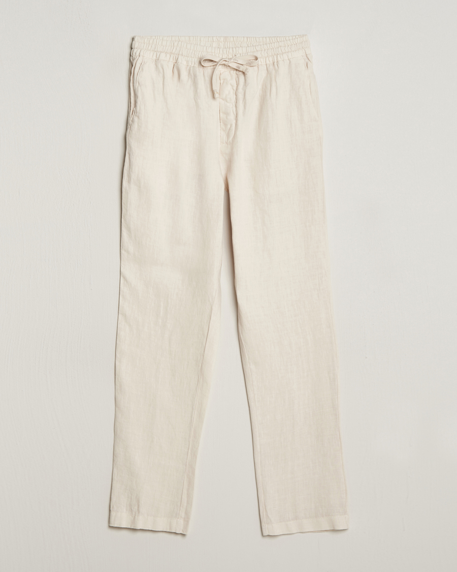 Homme | Pantalons | Altea | Linen Drawstring Pants Beige