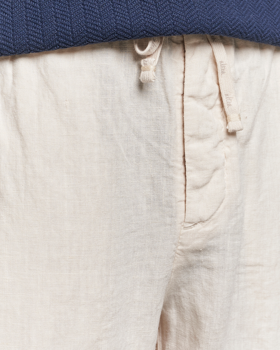 Homme | Pantalons | Altea | Linen Drawstring Pants Beige