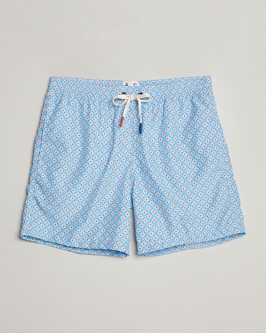 Homme | Maillots De Bain | Altea | Printed Swim Shorts Light Blue