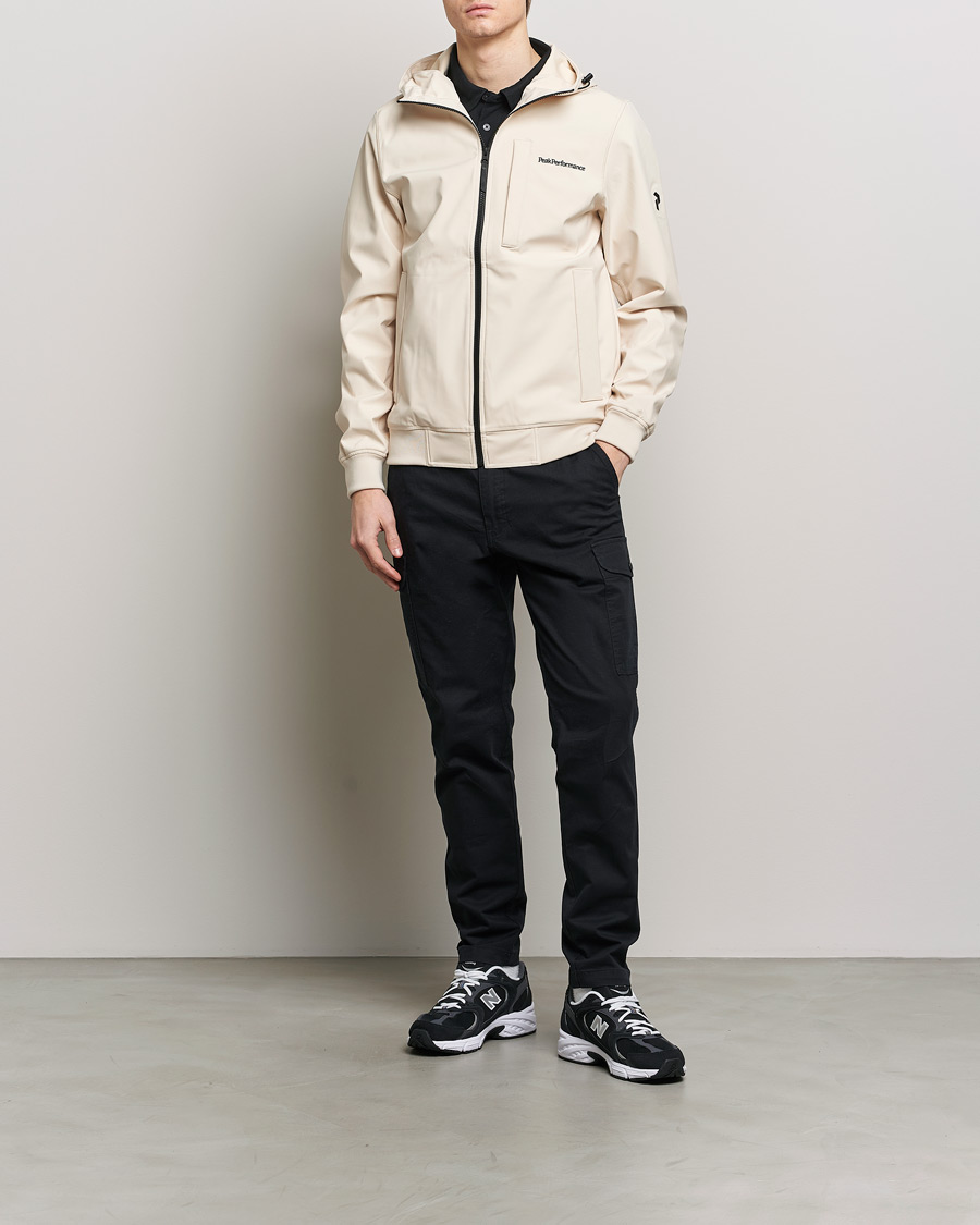 Homme | Manteaux Et Vestes | Peak Performance | Softshell Hooded Jacket Sand Fog