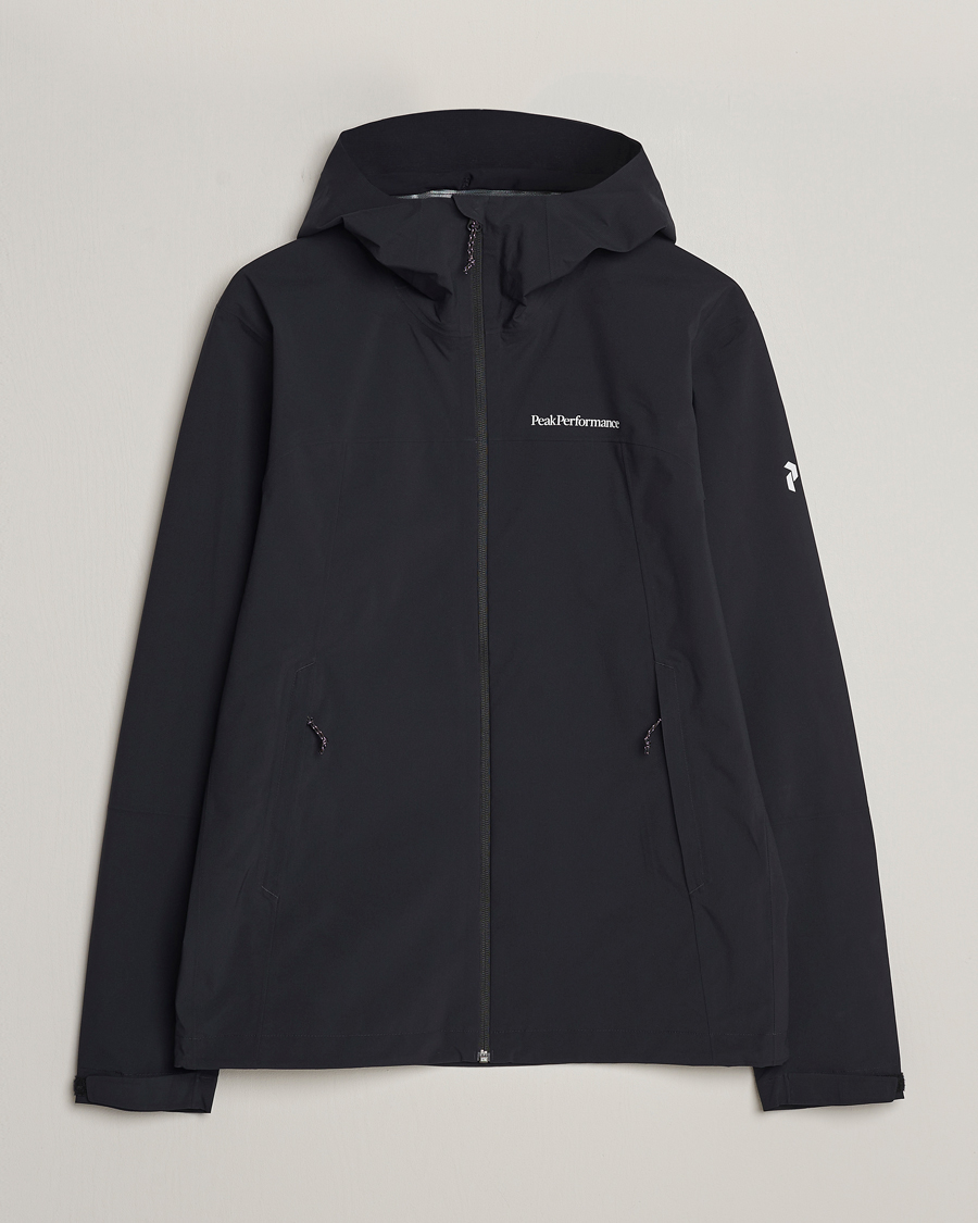 Homme | Manteaux Et Vestes | Peak Performance | Trail Hipe Hooded Shell Jacket Black