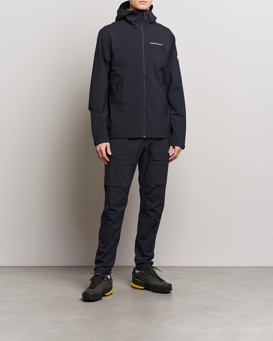 Homme | Manteaux Et Vestes | Peak Performance | Trail Hipe Hooded Shell Jacket Black