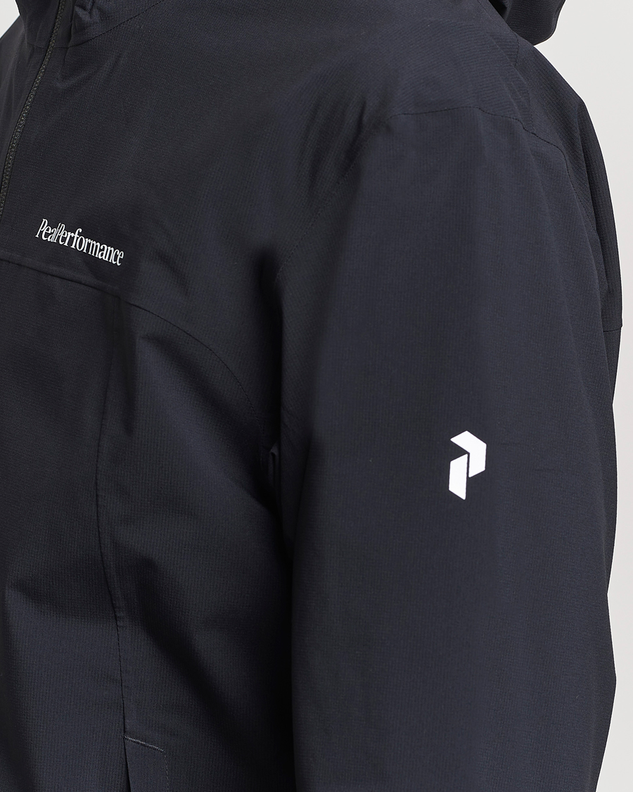Homme | Manteaux Et Vestes | Peak Performance | Trail Hipe Hooded Shell Jacket Black