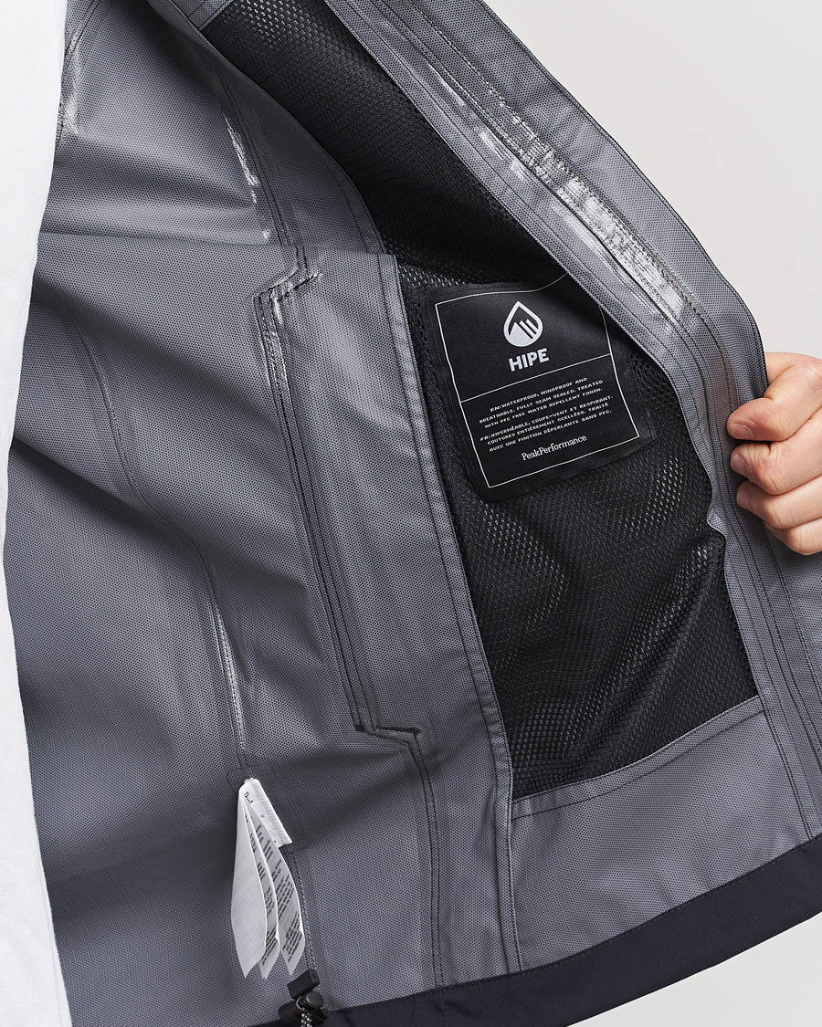 Homme | Manteaux Et Vestes | Peak Performance | Trail Hipe Hooded Shell Jacket Black