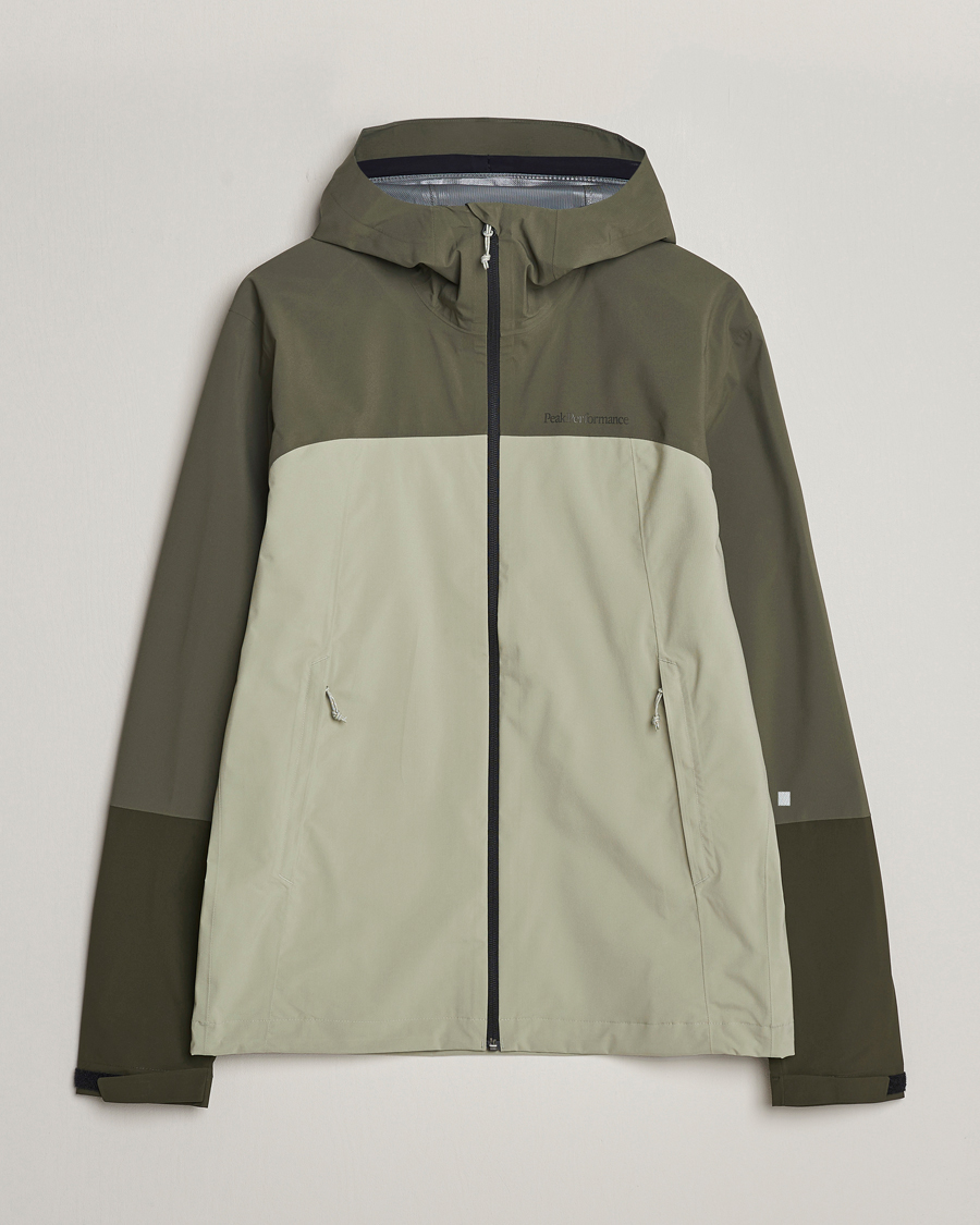 Homme | Manteaux Et Vestes | Peak Performance | Trail Hipe Hooded Jacket Pine Needle/Limit Green