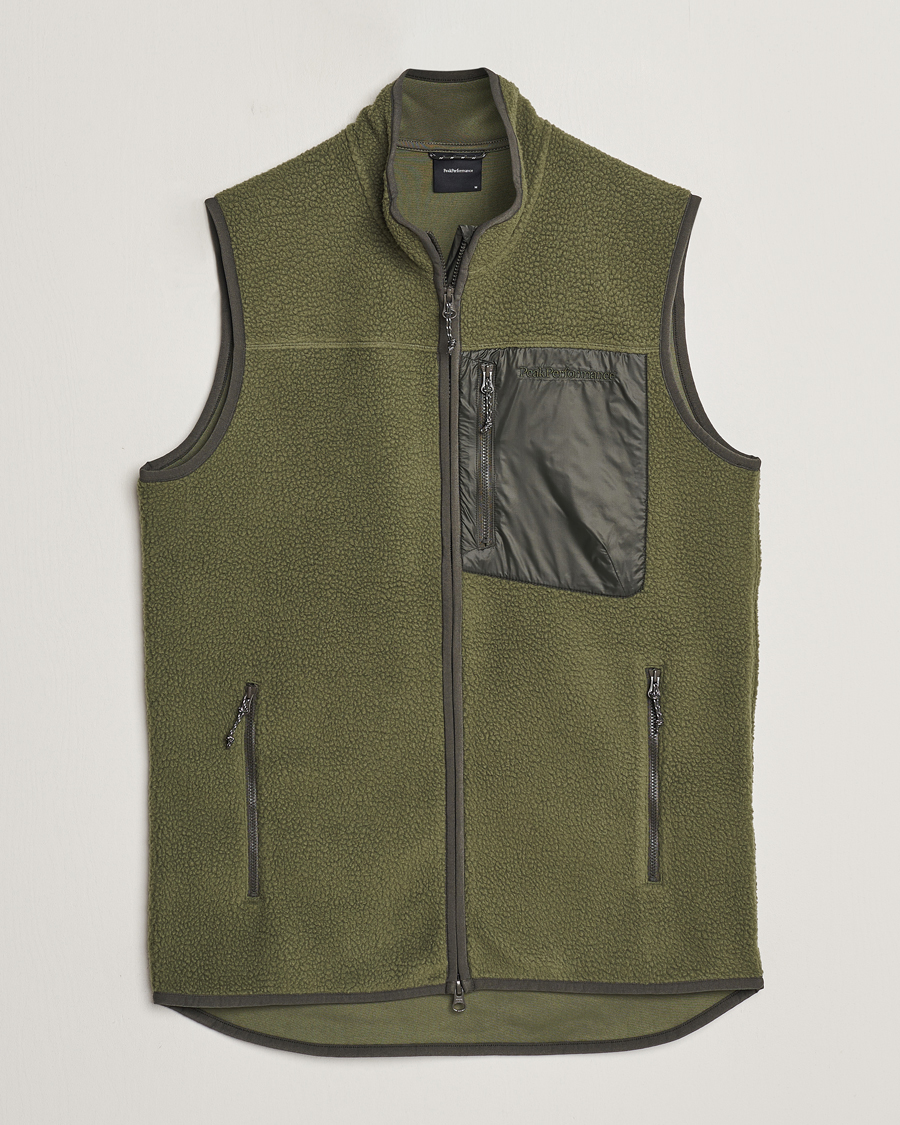 Homme | Pulls Et Tricots | Peak Performance | Pile Vest Pine Needle